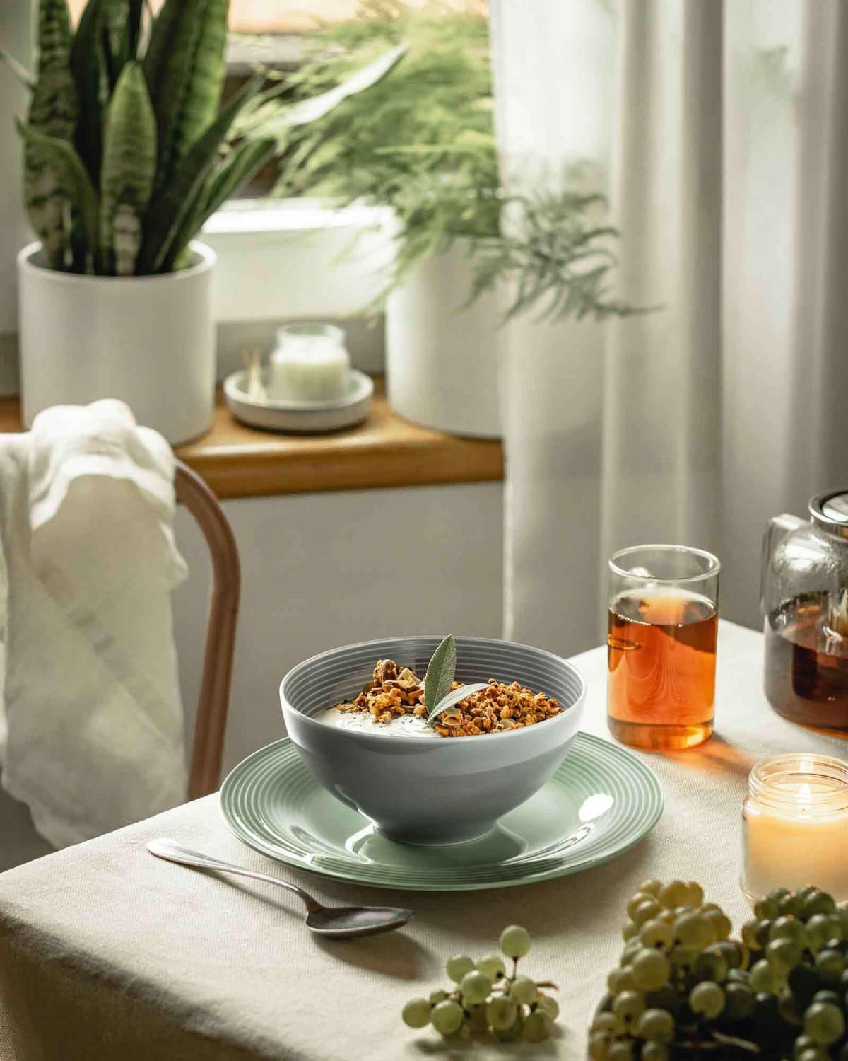 FRÜHSTÜCKS-SET Beat Color Glaze Altrosa 18er Set - Altrosa, Keramik (1/1/1cm) - Seltmann Weiden