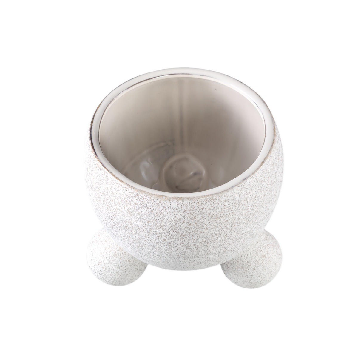 TOPF Malinda Beige 20/20/18cm - Beige, Keramik (18cm) - PTMD Collection