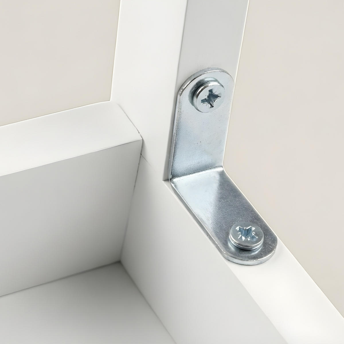 HOCKER Krok Bambus H. 46 cm - Weiß, Naturmaterialien (44/46/44cm) - NUXIO