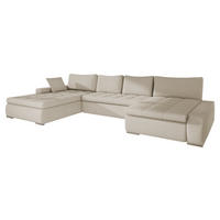 WOHNLANDSCHAFT Caro Premium - Silberfarben/Cappuccino, Holz/Textil (394/80/213cm) - MIRJAN24