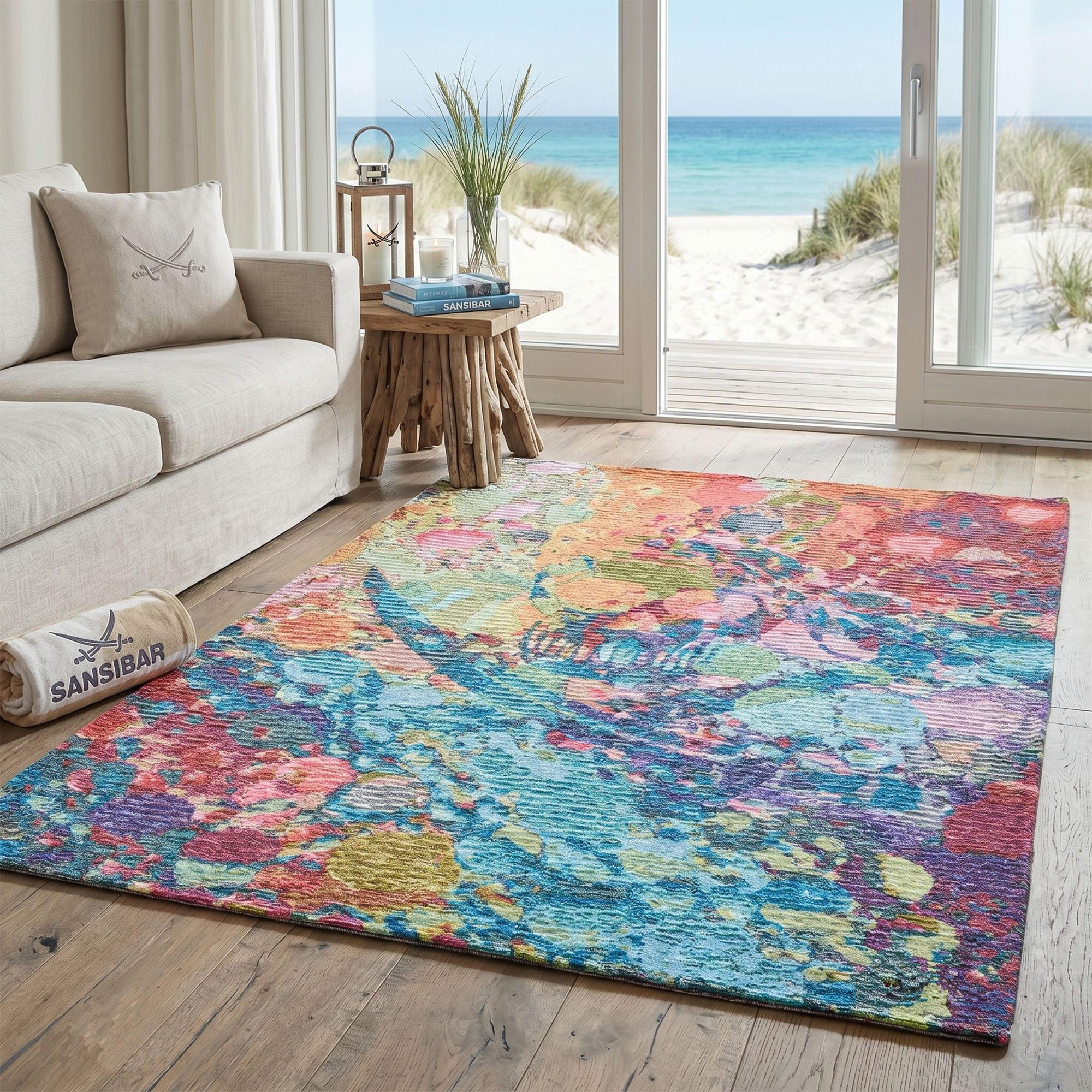 FLACHWEBTEPPICH Keitum 130x190 cm - Multicolor, Textil (130/190cm) - Sansibar SYLT