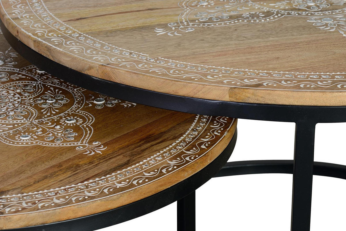 COUCHTISCH aus Mangoholz - Braun, Holz (80/80/48cm) - Giner y Colomer