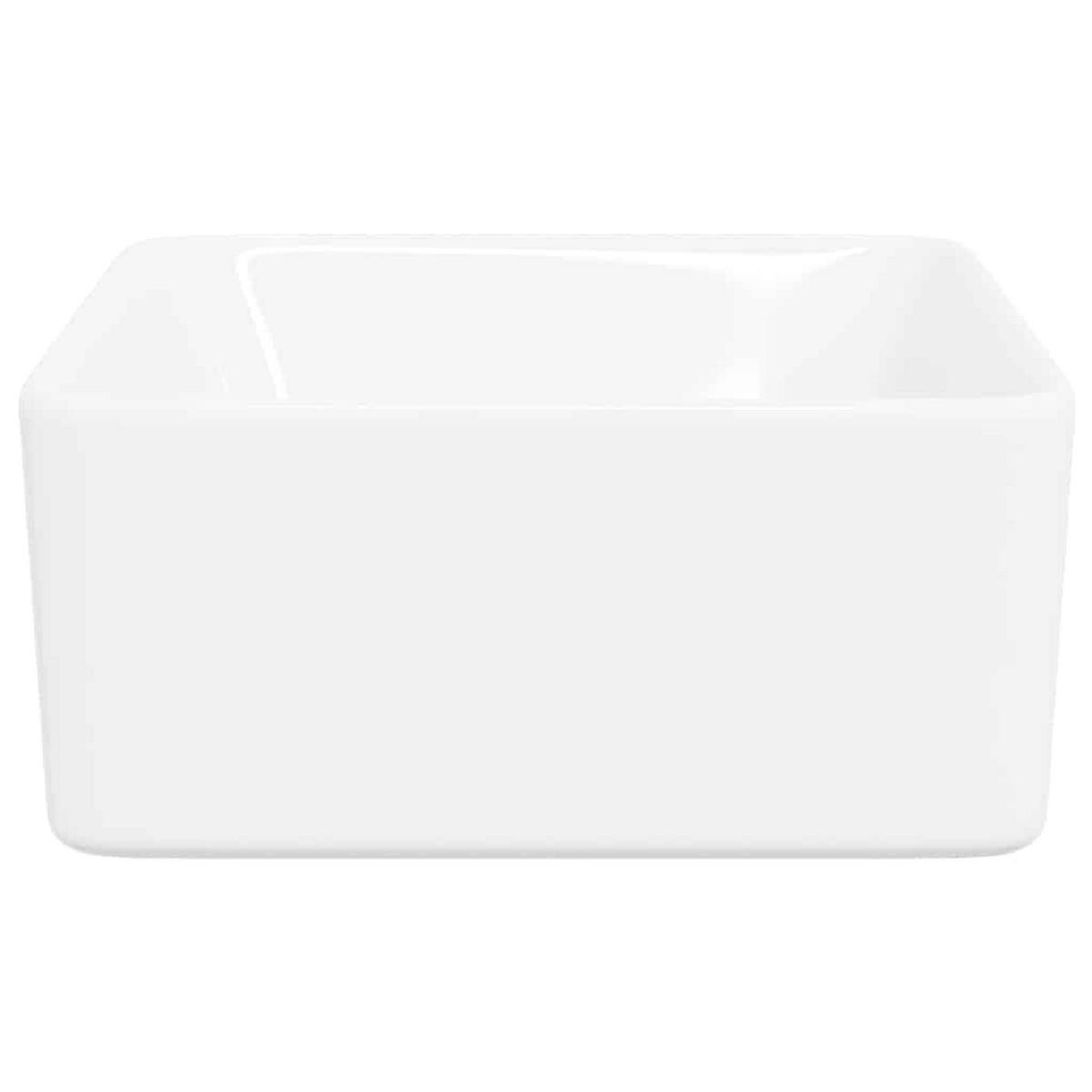 WASCHBECKEN Rechteckig 40/30/13 cm aus Keramik Weiß - Weiß, Keramik (40/13/30cm) - vidaXL