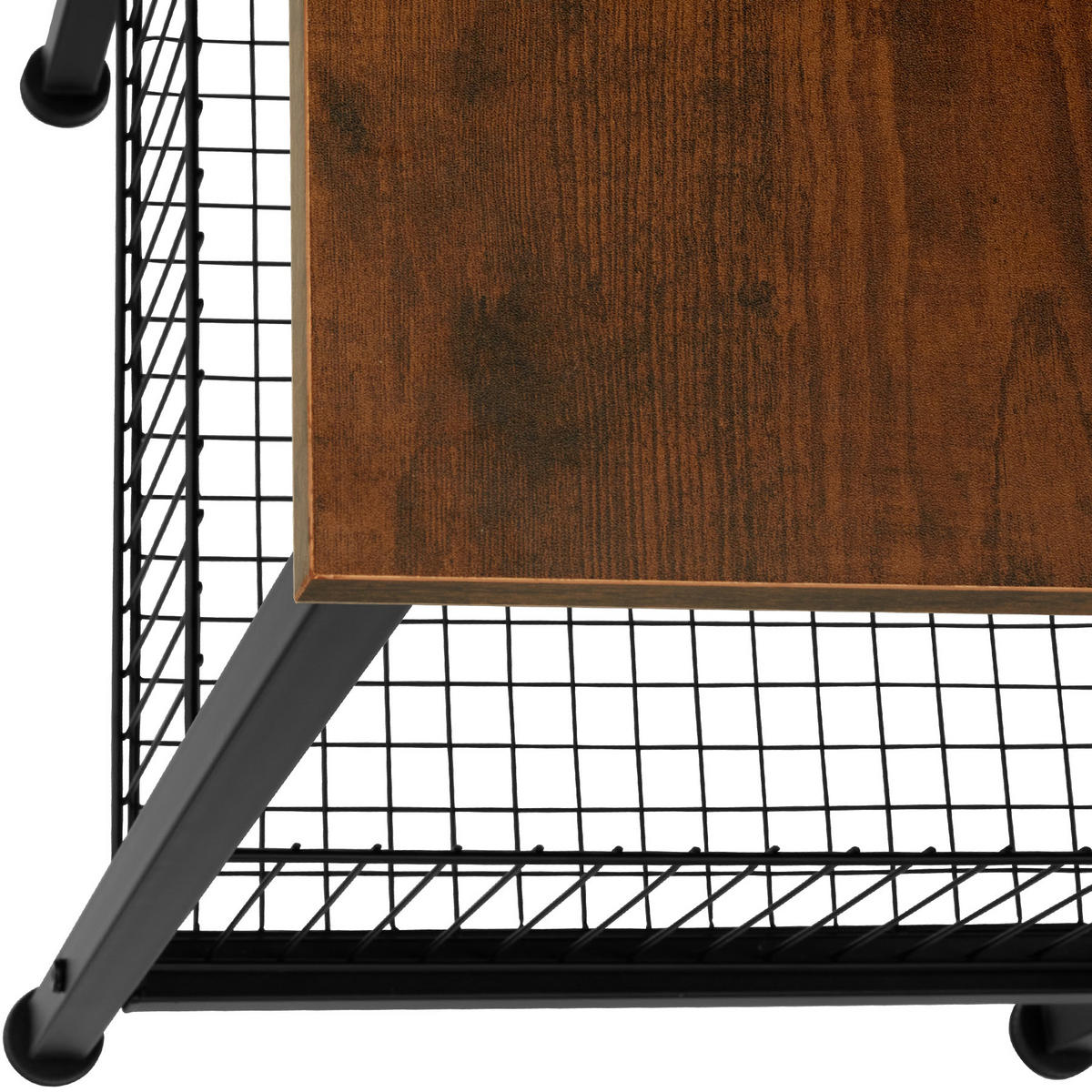 BEISTELLTISCH Grimsby,40 x 40 x 55,5 cm,Industrial Holz dunkel, rustikal - Rostfarben, Holzwerkstoff (40/40/55.5cm) - tectake