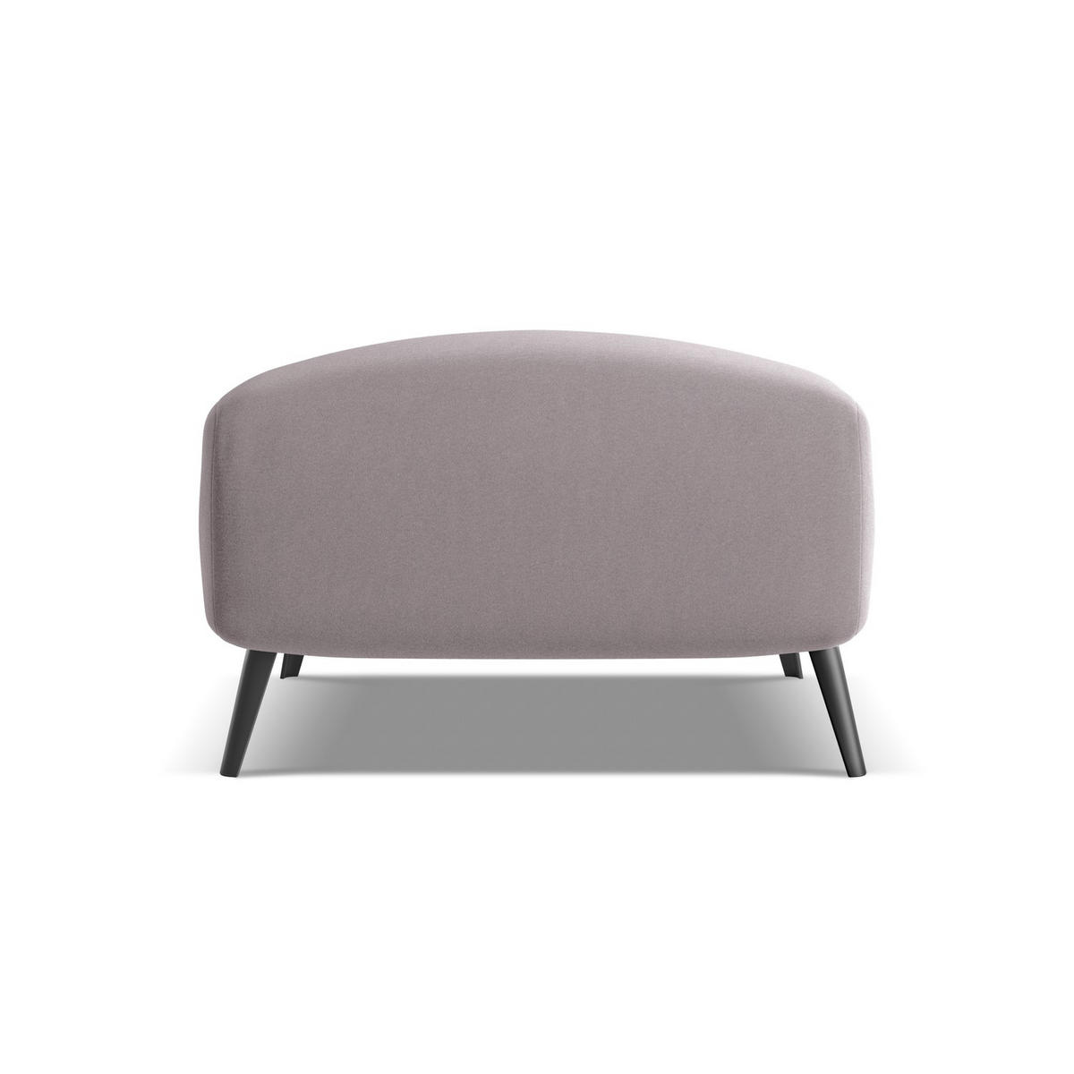 POUF Samt Stoff Violett - Lila/Flieder, Textil/Metall (65/44/65cm) - LaMiaSofa