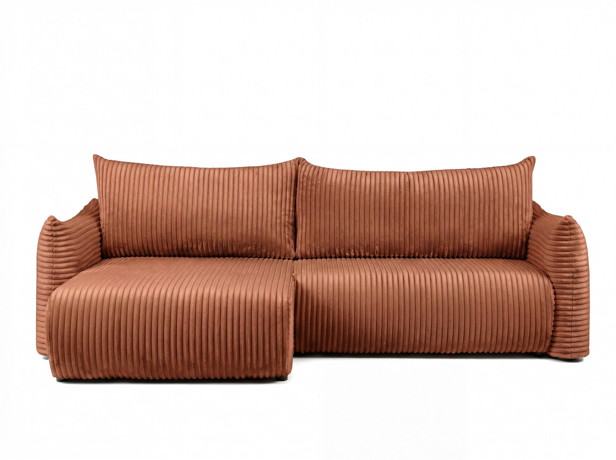 Fun Möbel Ecksofa Braun 260x154 cm