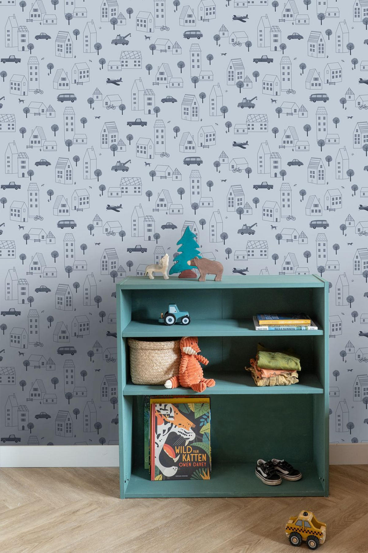 TAPETE Fahrzeuge 50 x 900 cm - Blau, Papier (50/0.1cm) - ESTAhome