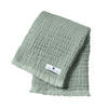 MUSSELINDECKE Mint Fransen - Mintgrün, Textil (80/80cm) - nordic coast company