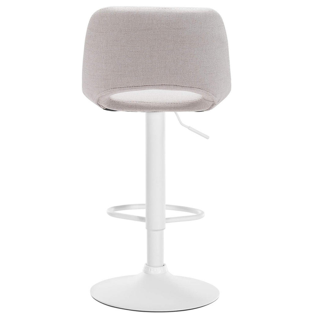Thumbnail - Deluke Barhocker, Creme, Textil, 42x86x46 cm, Esszimmer, Barmöbel, Barhocker