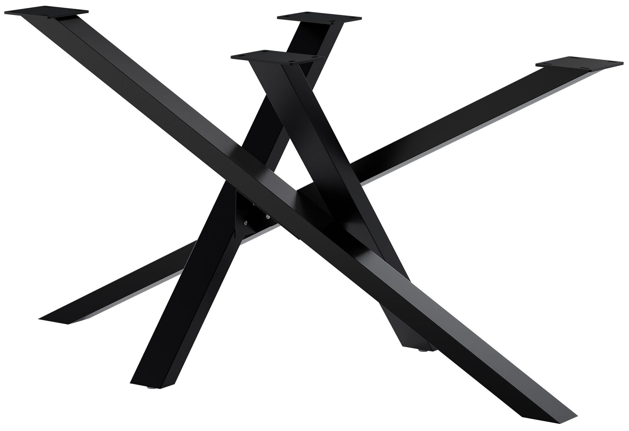 Deluke Tischgestell Schwarz 140x72x70 cm
