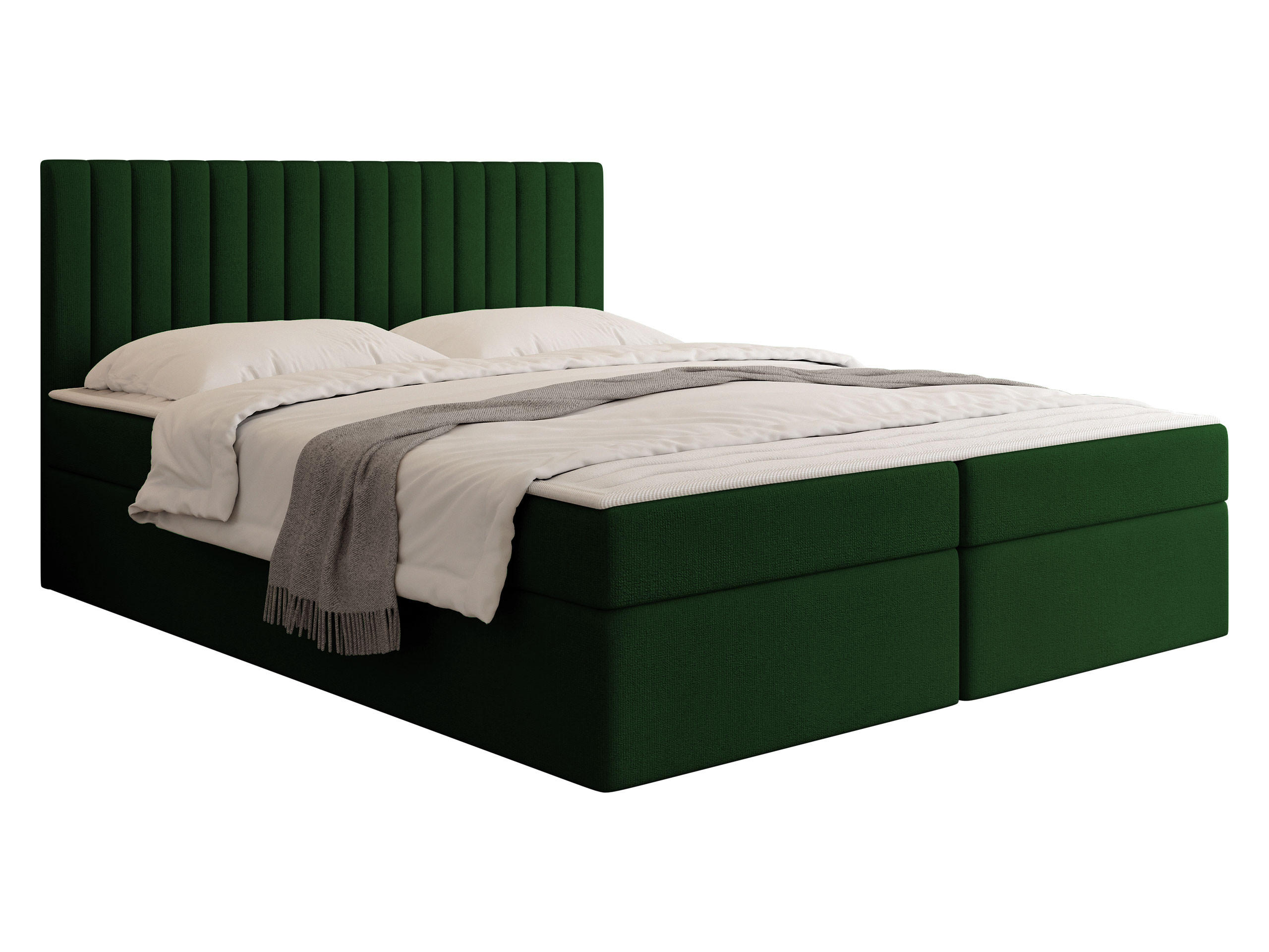 BOXBETT Tirulo - H3 - Smaragdgrün/Schwarz, Holzwerkstoff/Kunststoff (180/200cm) - MIRJAN24