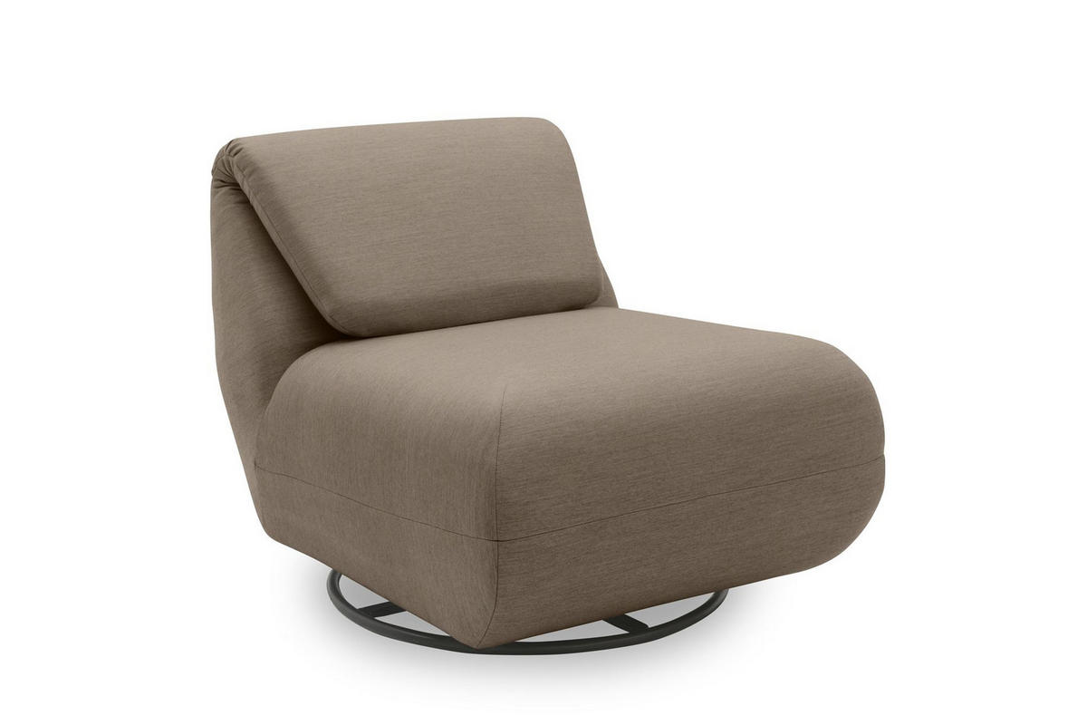 GARTENLOUNGE-RELAXSESSEL 2 Branwen 68x67x88 mit Outdoorbezug in braun - Braun, Kunststoff (68/67/88cm) - 58aufmkessel