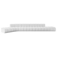 ECKSOFA modulares Sofa Solven-L3 - 562x174x70 cm Weiß - Weiß, Holzwerkstoff/Textil (562/174cm) - ALTDECOR