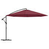 AMPELSCHIRM mit Aluminium-Mast 350 cm Bordeauxrot - Rot, Textil (100/350cm) - furnicato