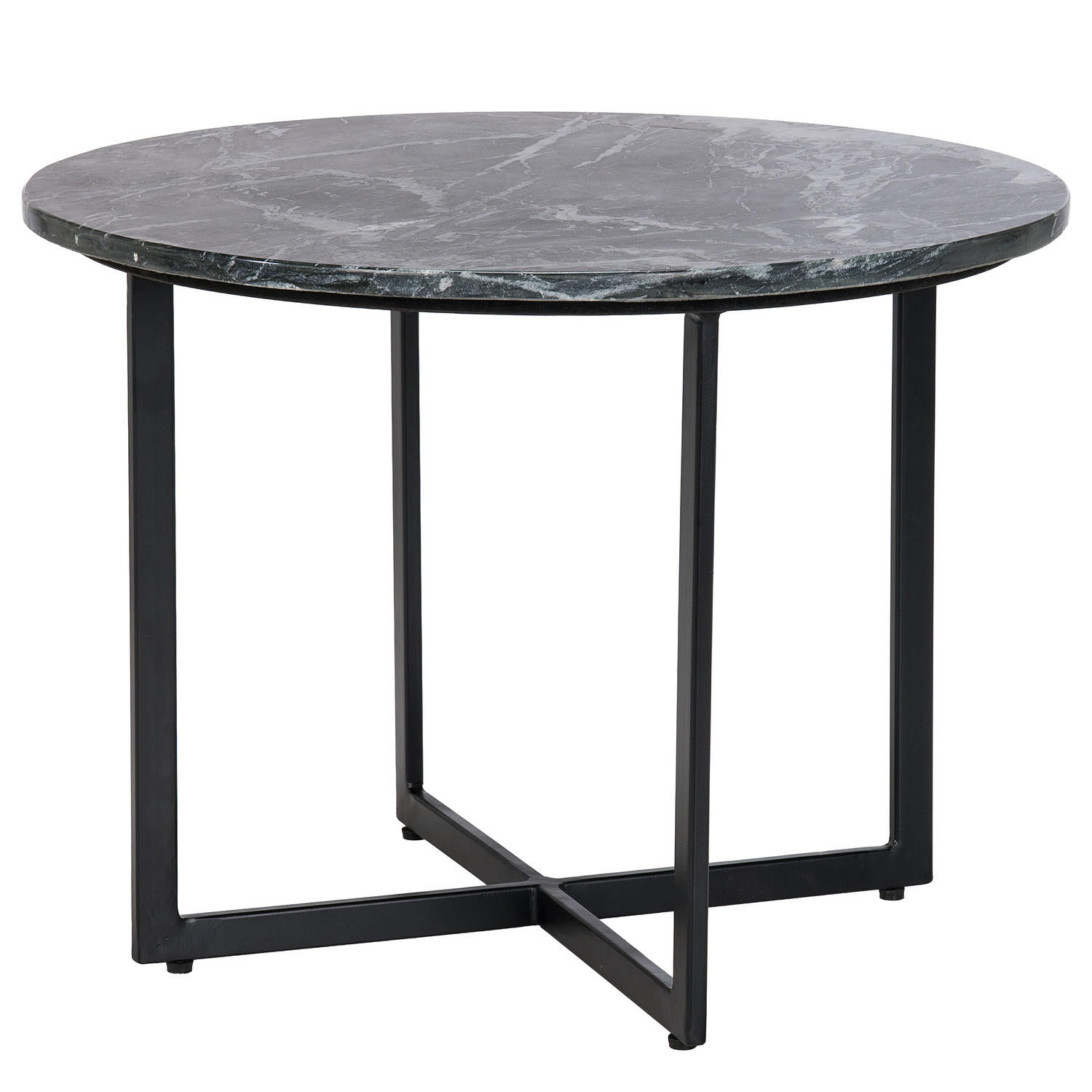 COUCHTISCH - Marmor Schwarz - Schwarz, Naturmaterialien (60/60/45cm) - home24