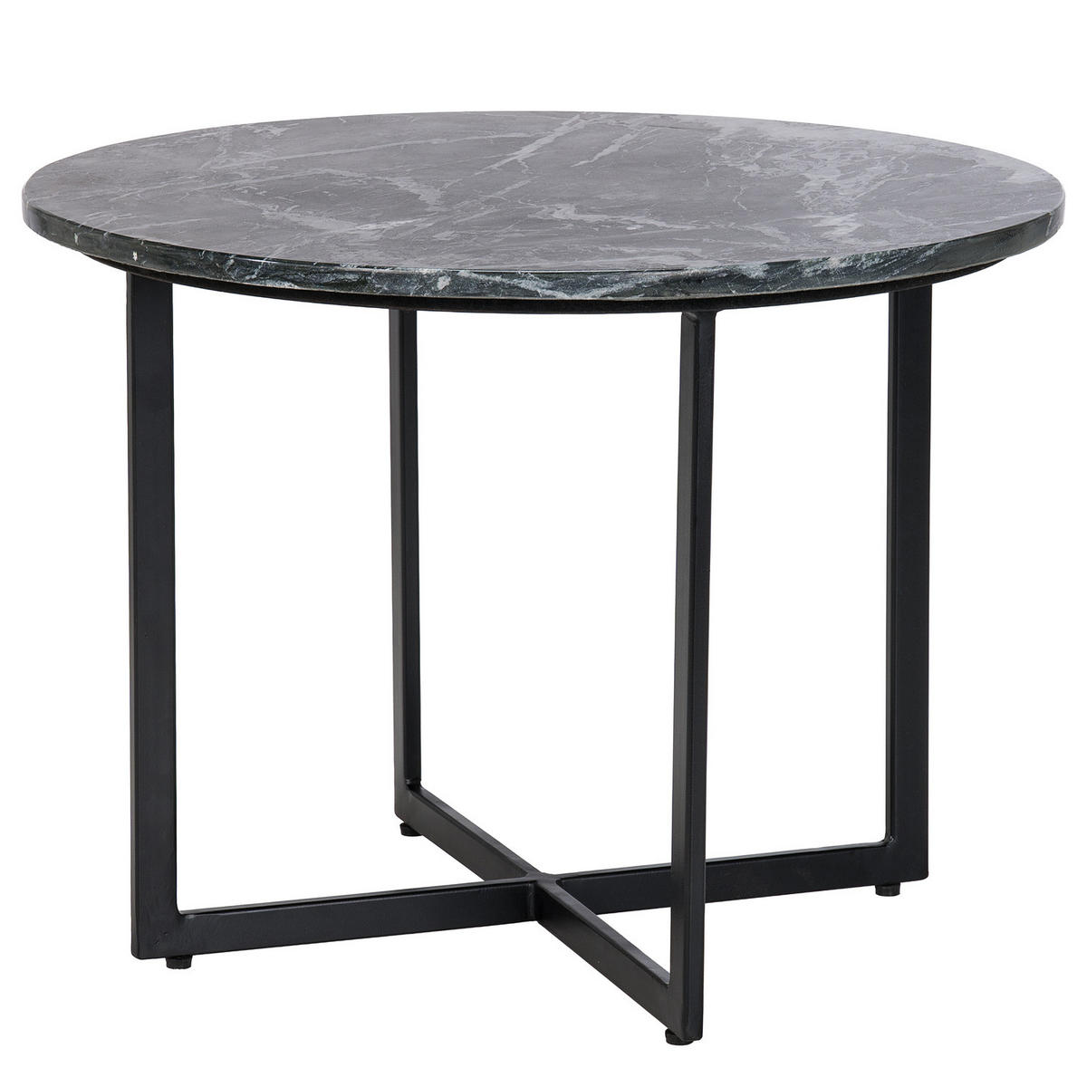 COUCHTISCH - Marmor Schwarz - Schwarz, Naturmaterialien (60/60/45cm) - home24