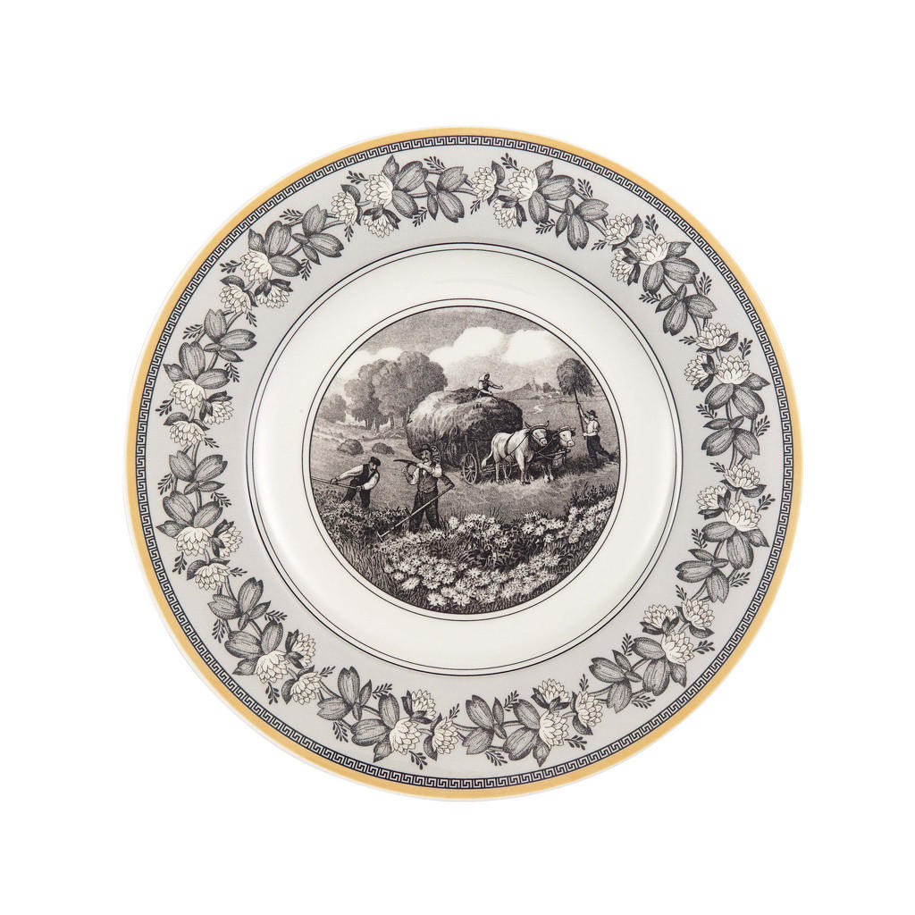 SPEISETELLER Audun Ferme weiß-grau-gelb ø 27,1 cm 6er Set - Gelb/Weiß, Keramik (27.1cm) - Villeroy & Boch