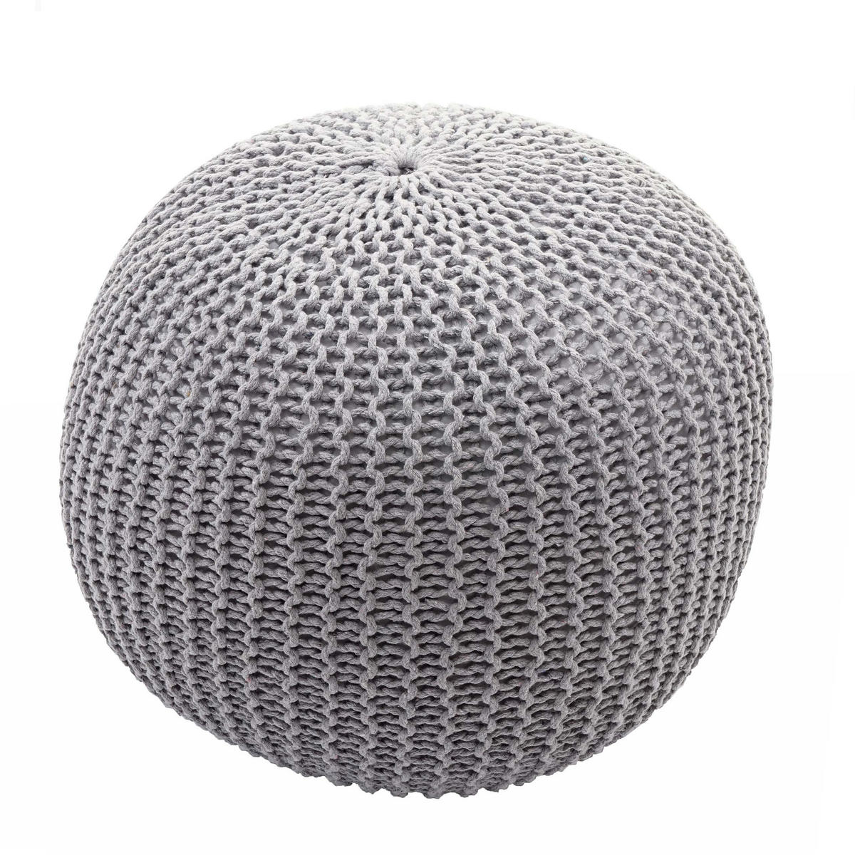 POUF Grau - Grau, Textil (50/40/50cm) - MCW