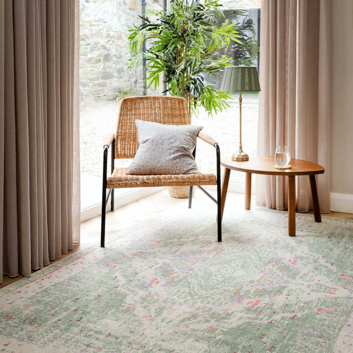 FLACHWEBETEPPICH Lottie Grün - Grün, Textil (160/230cm) - Kukoon Rugs
