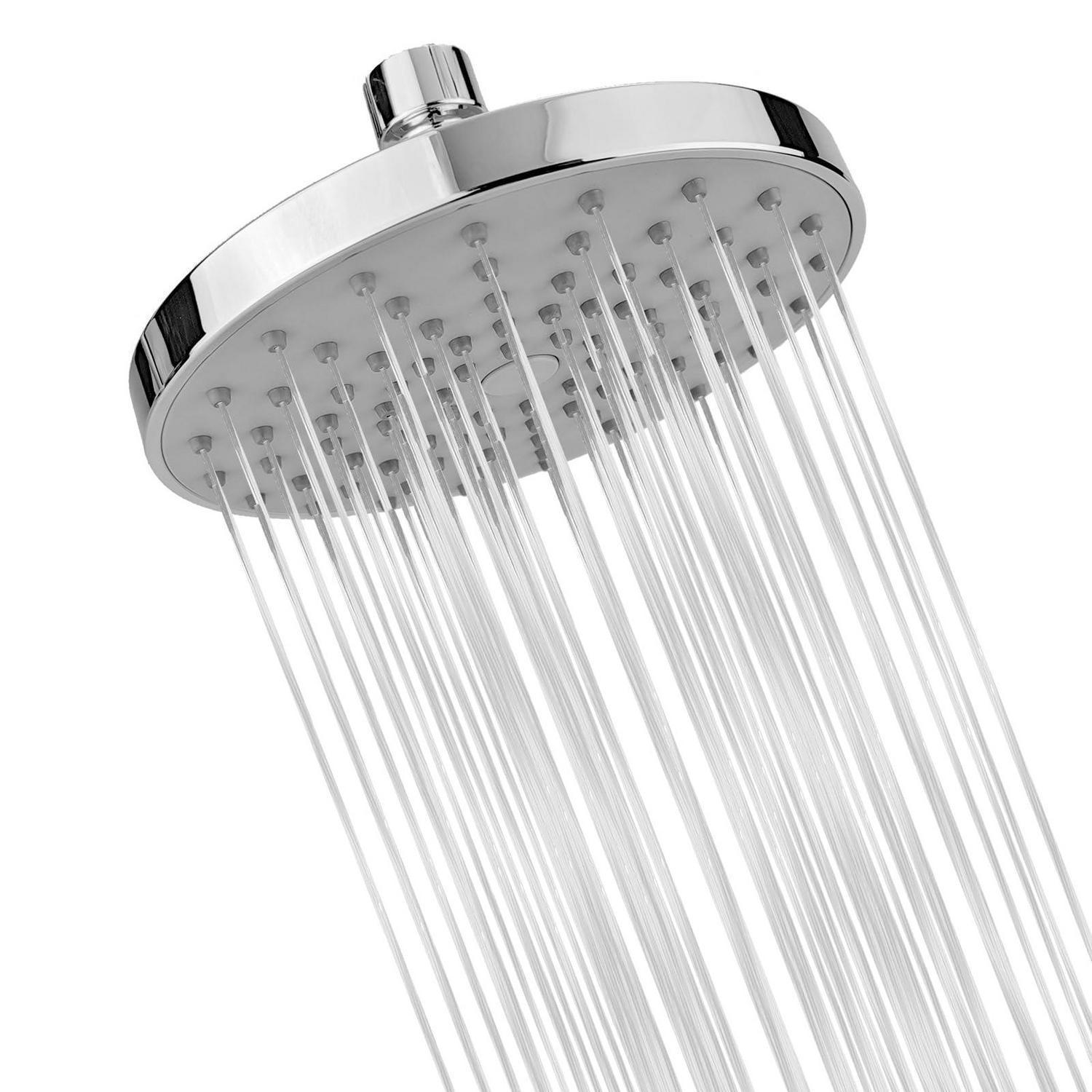 REGENDUSCHE 15 cm rund ABS-Material verchromt - Silberfarben, Kunststoff (1.5/12.7/16cm)