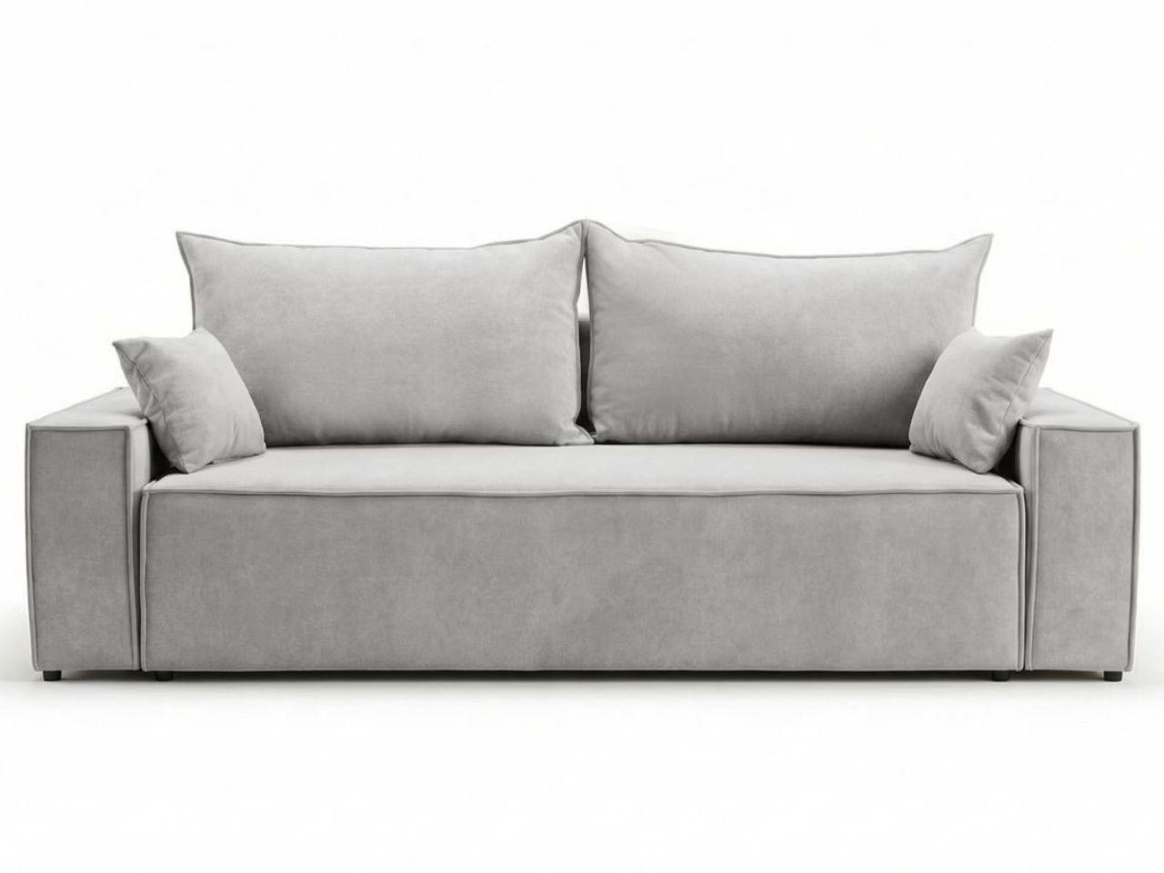 SOFA 230/90/70 Hellgrau Sivra - Hellgrau, Kunststoff/Textil (230/70/90cm) - Graingold