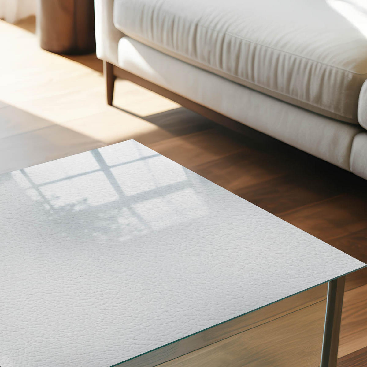 GLASPLATTE 80x60 cm – Leichte Textur - Grau, Glas (0.4/80/60cm) - ArtPrintCave