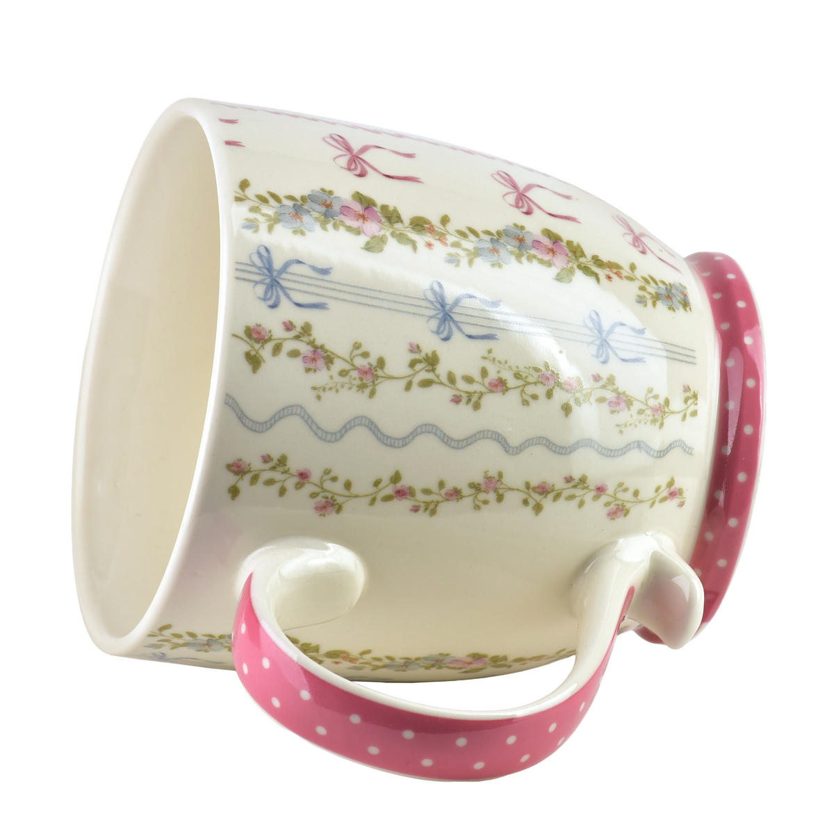 HRNEK SASSY, porcelán, 10 x 14,5 x 10,5 cm - růžová, keramika (0.51L) - Mondex