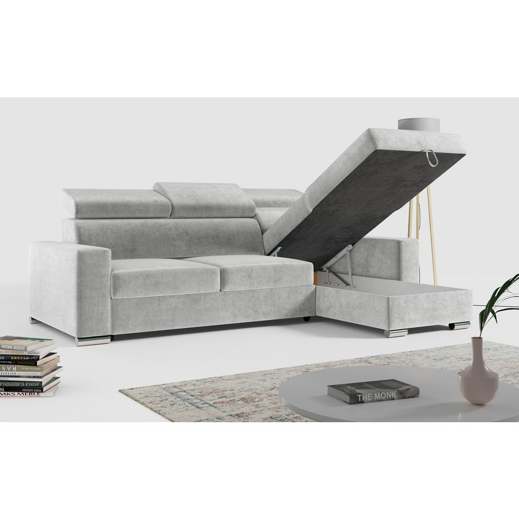 Thumbnail - MKS Ecksofa, Hellgrau, Textil, 3-Sitzer, L-Form,L-Form, 242x168 cm, Oeko-Tex®, Wohnzimmer, Sofas & Couches, Wohnlandscha...