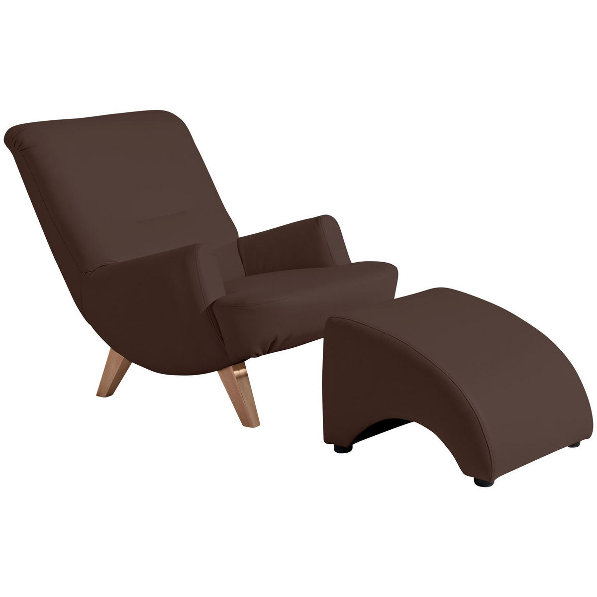 COCKTAILSESSEL Kajsa Kunstleder braun - Braun, Kunststoff (71/80/101cm) - 58aufmkessel