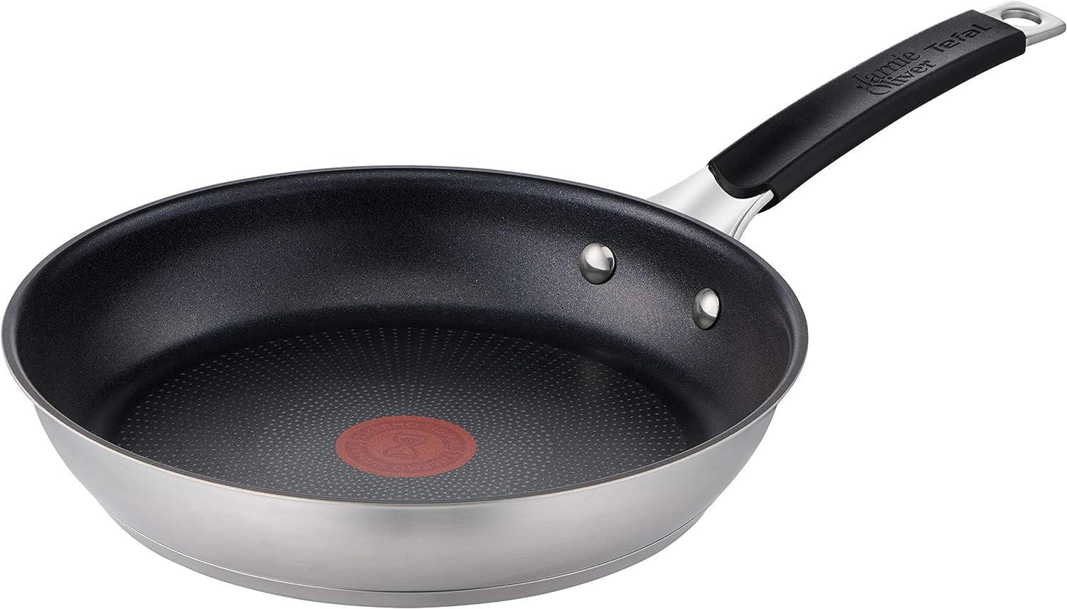 BRATPFANNE E51204AZ Jamie Oliver Schwarz 24cm - Schwarz/Grau, Keramik/Metall (24cm) - Tefal