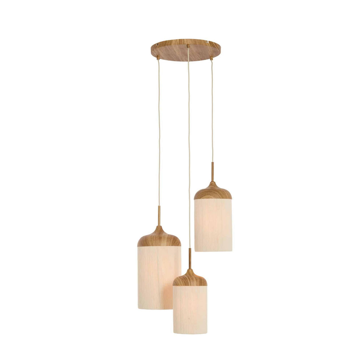 HÄNGELAMPE Danialo Braun 35/35/32 cm - Braun, Metall (35/35/32cm) - Light & Living