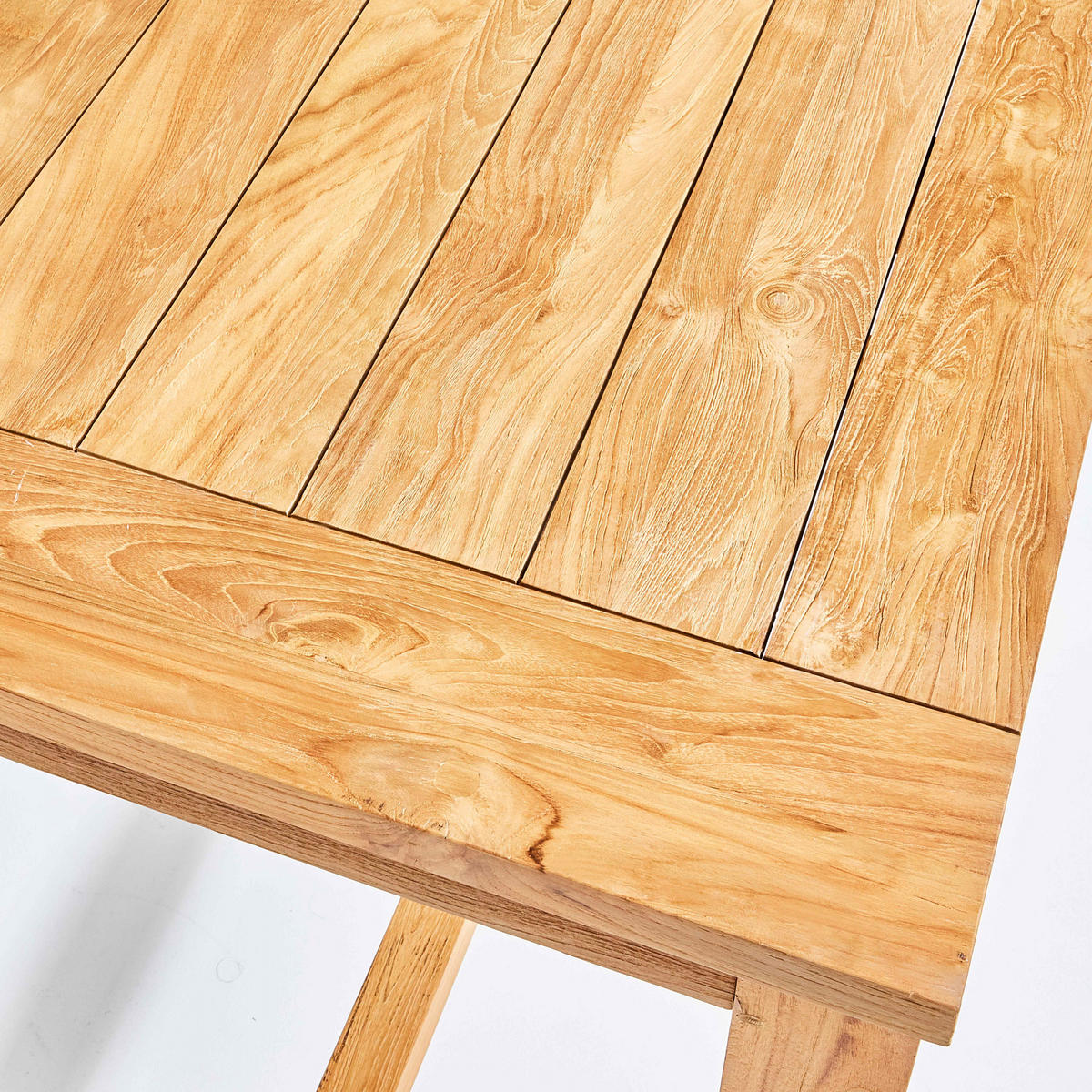 GARTENBARTISCH, Braun - Braun, Holz (80/120/110cm) - Oviala