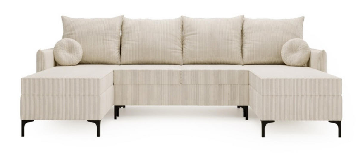 ECKSOFA Beige LEA U-Form - Beige, Textil (281/168cm) - Sepro Meble