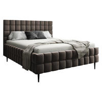 POLSTERBETT Ardea Leg - Schwarz/Braun, Holz/Textil (140/200cm) - MIRJAN24