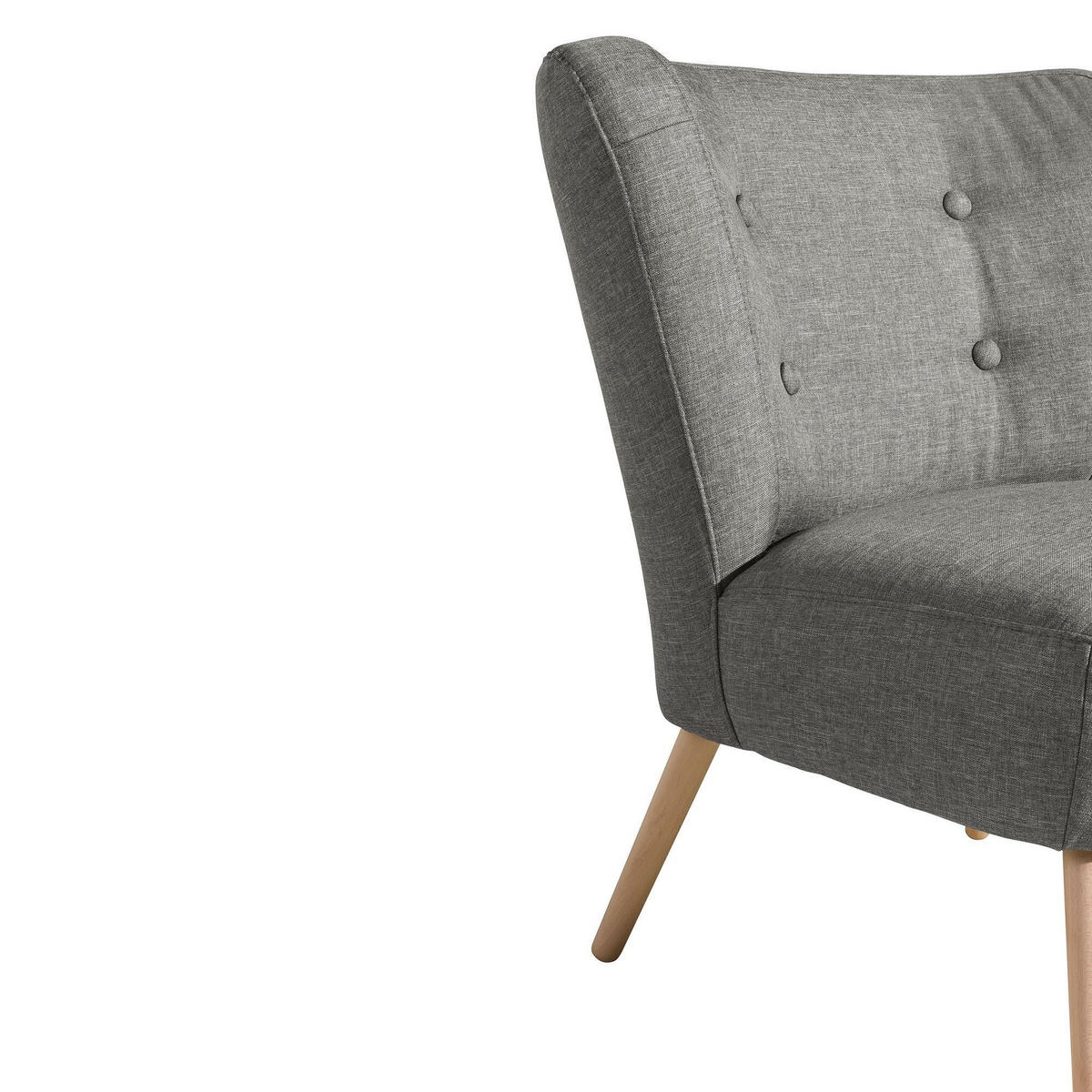 SESSEL Kassi Bezug Flachgewebe Buche natur / hellgrau - Hellgrau, Kunststoff (69/80/68cm) - 58aufmkessel