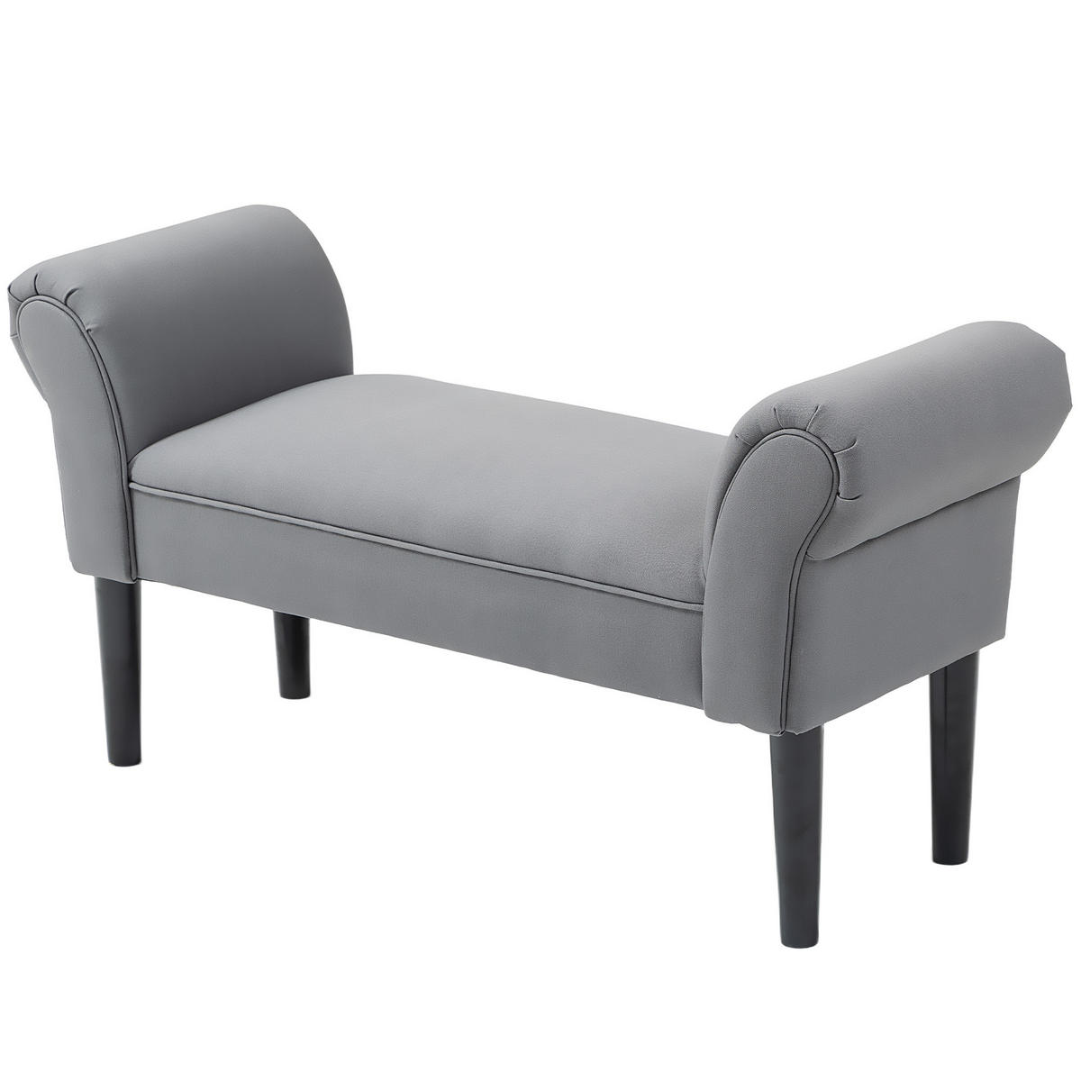 SITZBANK DE-09047 Grau - Dunkelgrau, Holzwerkstoff (102/51/36cm) - ComfortXL