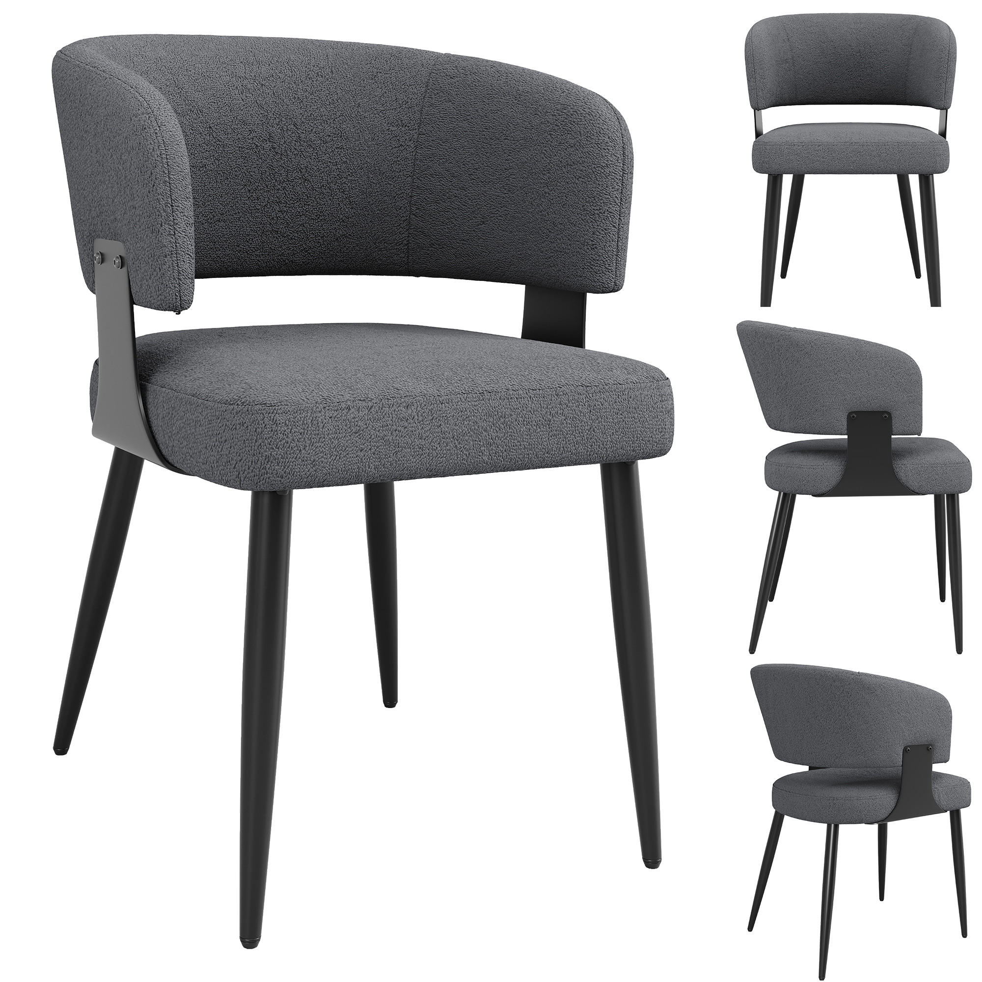 ComfortXL Stuhl-Set Grau 46.5x81.5x59 cm