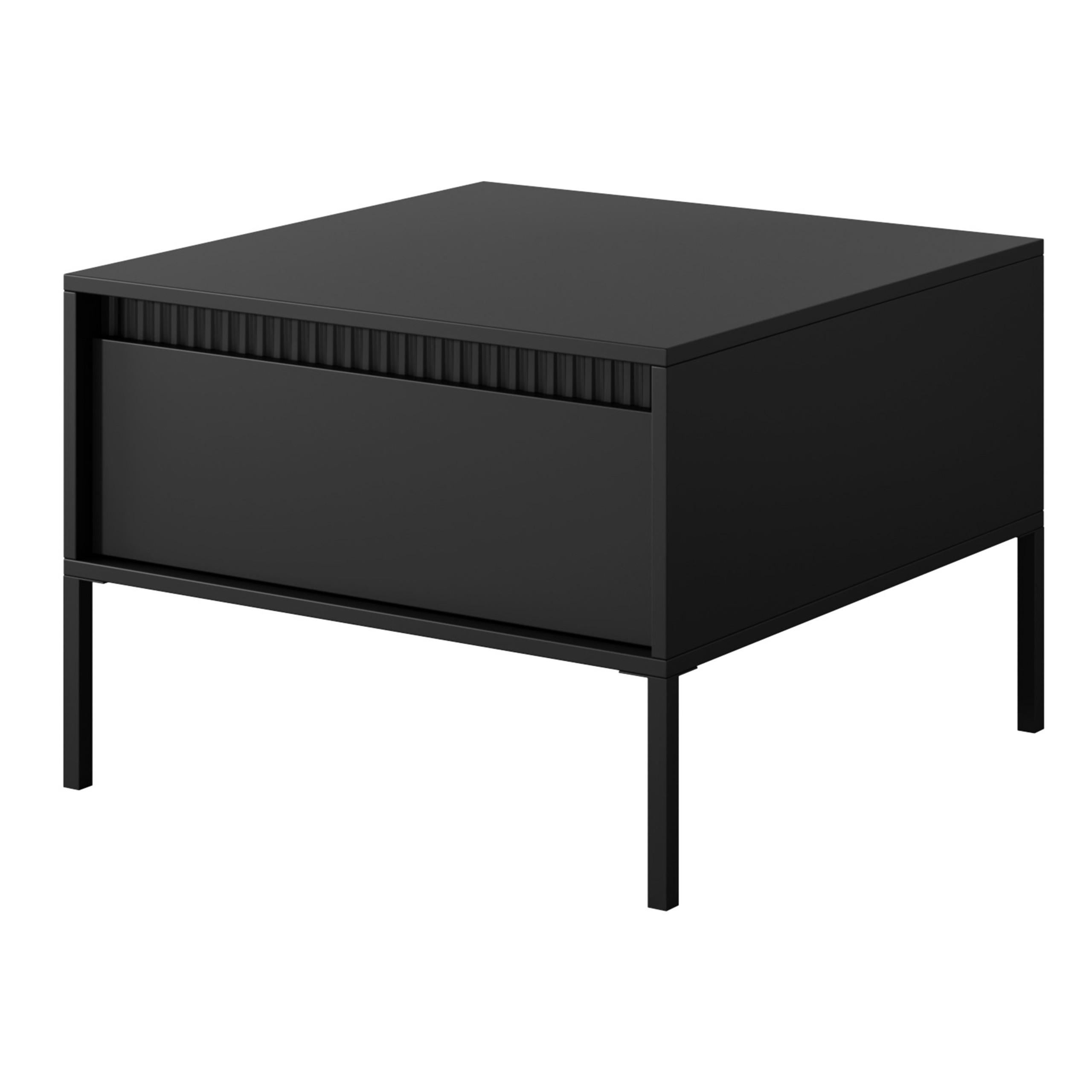 COUCHTISCH SENSATO 68 cm Schwarz - Schwarz, Holzwerkstoff (68/68/48.4cm) - MASSENO