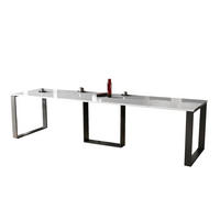 ESSTISCH Borys Max ausziehbar bis 330cm - Weiß Hochglanz, Holzwerkstoff (130/85/76cm) - Endo-Moebel