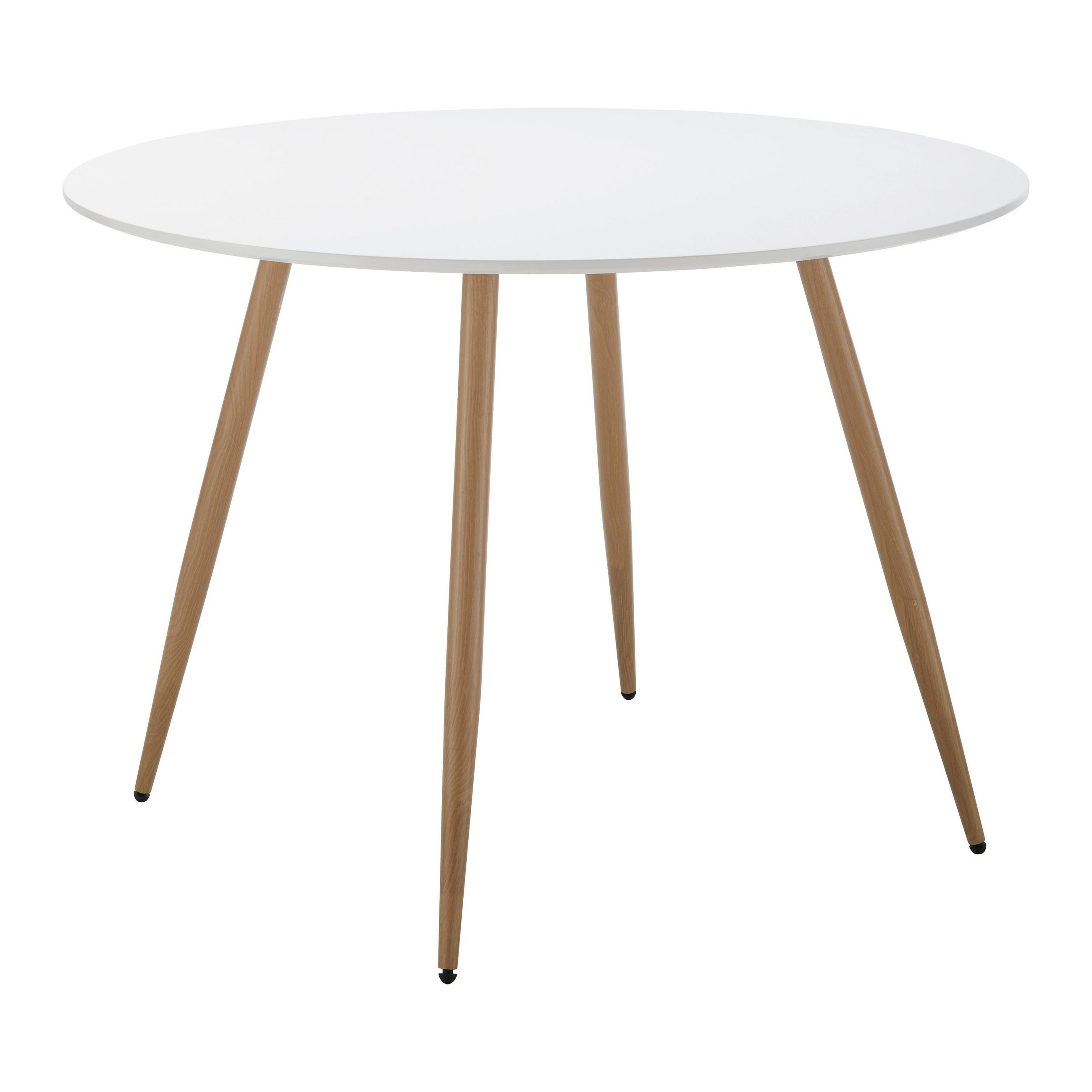 Bessagi Home Esstisch Weiß 110x1x76 cm