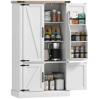BUFFET DE-11280 4 Türen Weiß - Weiß, Holzwerkstoff (40/136/76.3cm) - ComfortXL