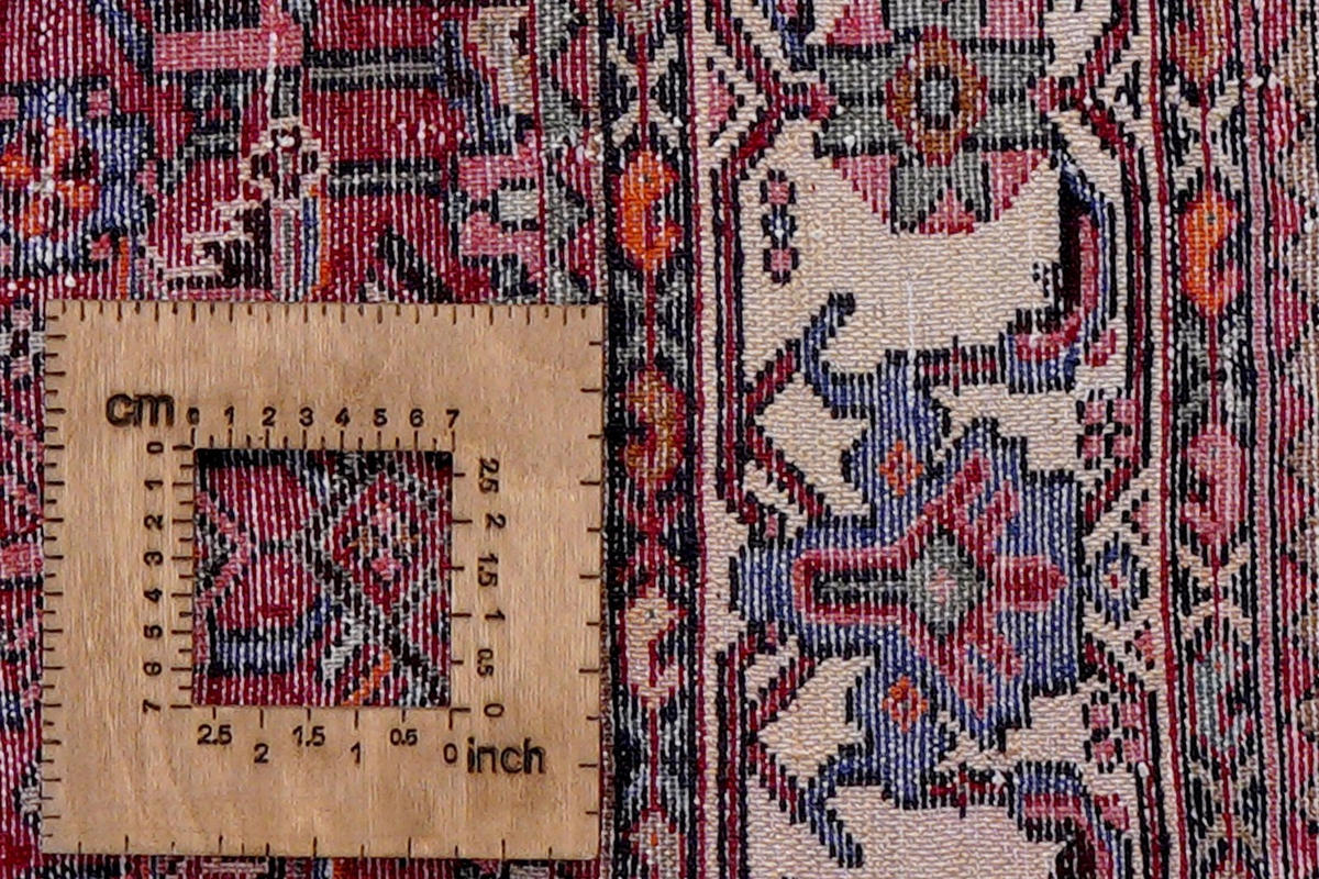 ORIENTTEPPICH handgeknüpft Assadabad Rot 245/136 cm Schurwolle - Rot, Textil (136/245cm) - Looma