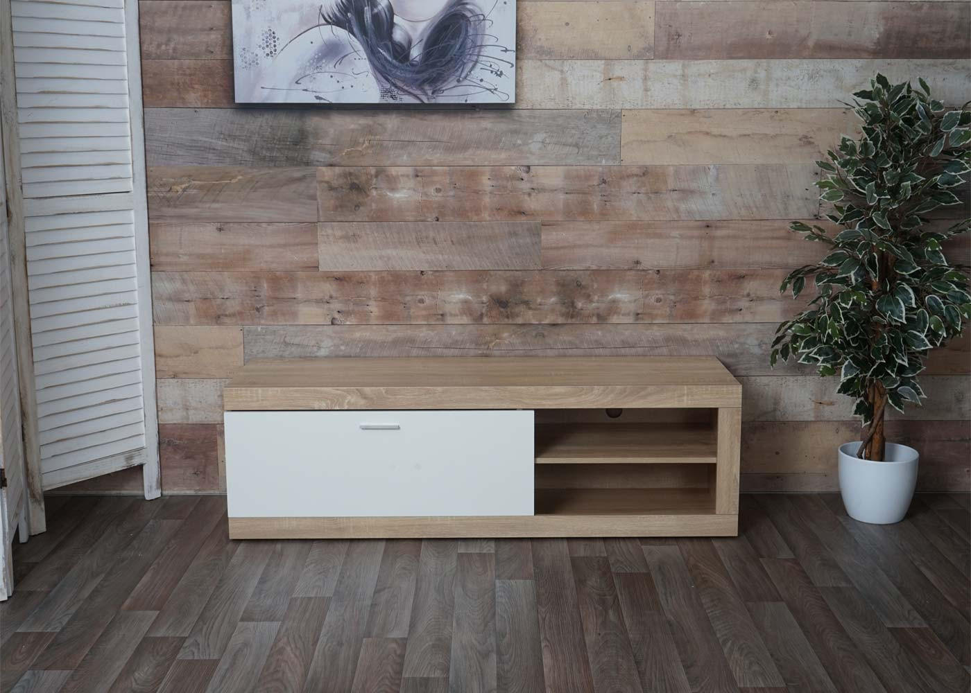 TV-RACK Eiche Dekor - Eichefarben, Holz (140/43/41cm) - MCW