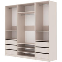 KLEIDERSCHRANK TRES SET T/C CASHMERE 200/206/51 cm - Kaschmir, Holzwerkstoff (200/206/51cm) - Marmex Möbel