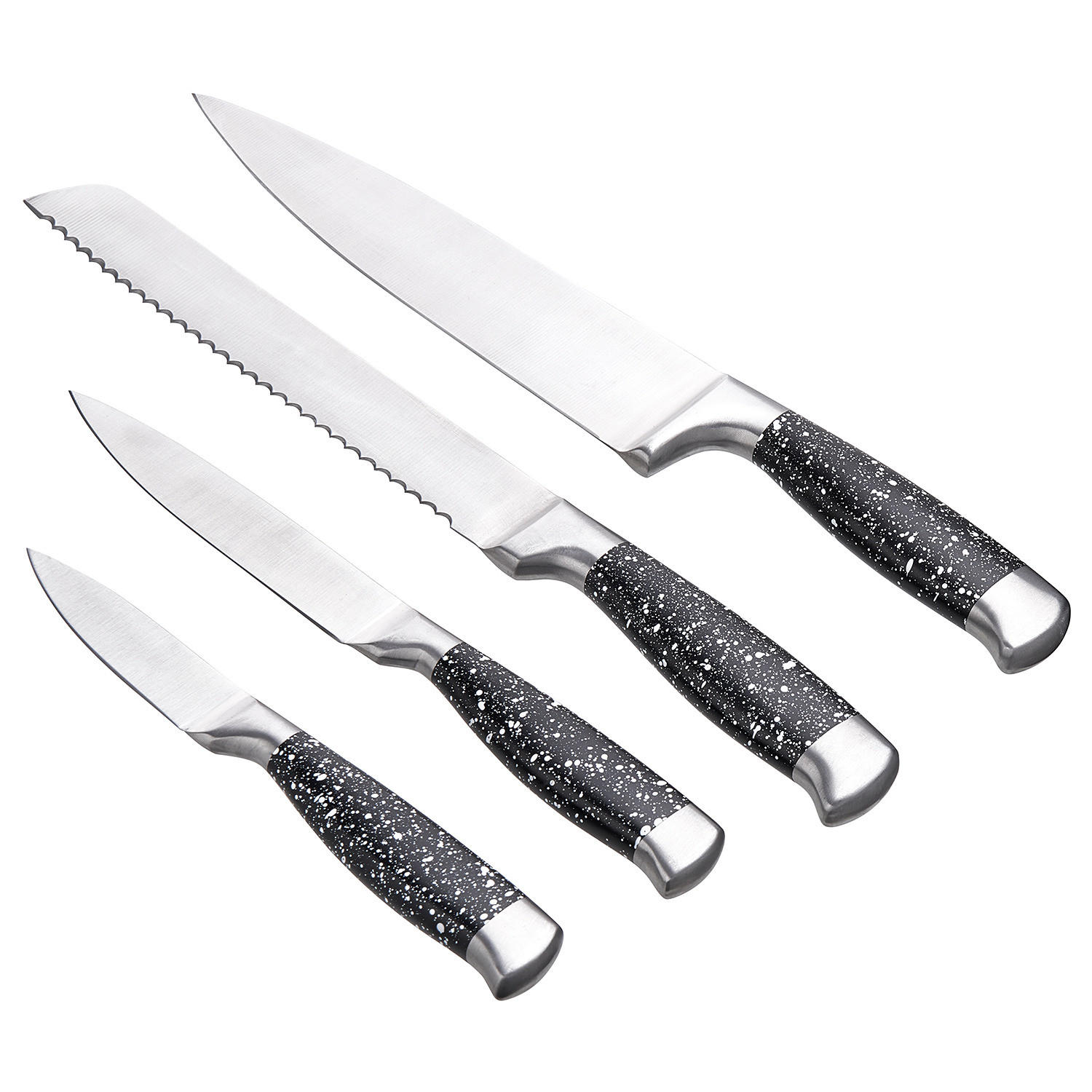 MESSER-SET (4-teilig) Bolero - Silberfarben, Kunststoff (39cm) - Butlers
