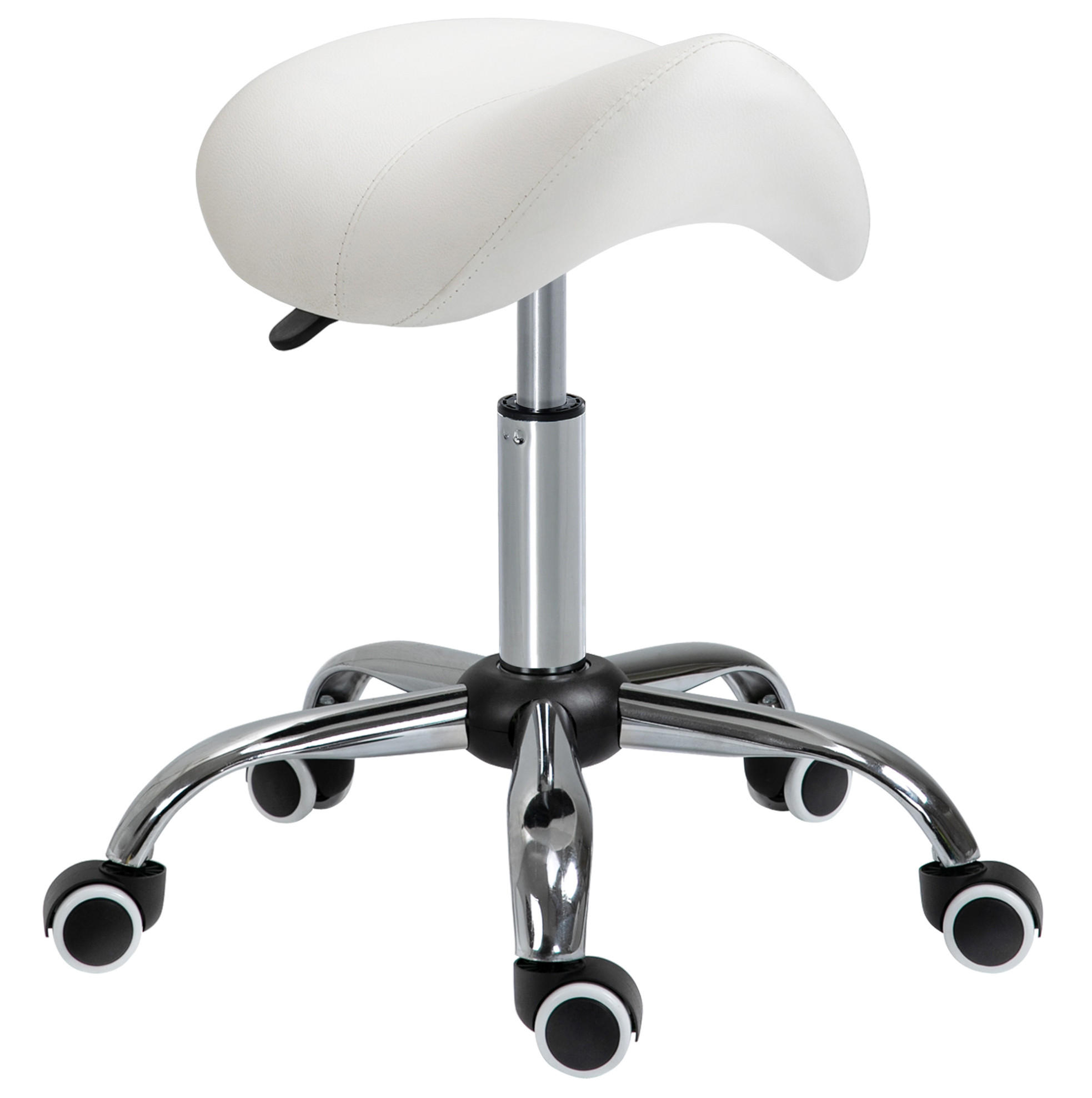 Meubliv Rollhocker Weiß 53x49x52 cm