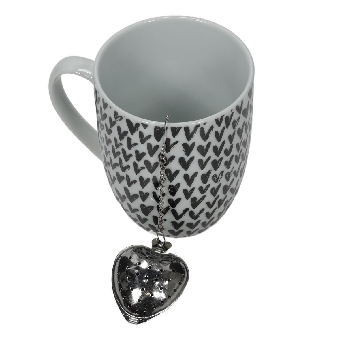 TEEBECHER Amor Schwarz 360 ml 11/8,5/10 cm - Schwarz, Keramik (0.36L) - Secret de Gourmet
