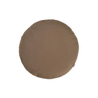 KISSENHÜLLE Rund Wunschton deep-taupe 50 cm Ø - Braun, Textil (50/50cm) - beties Heimtextil