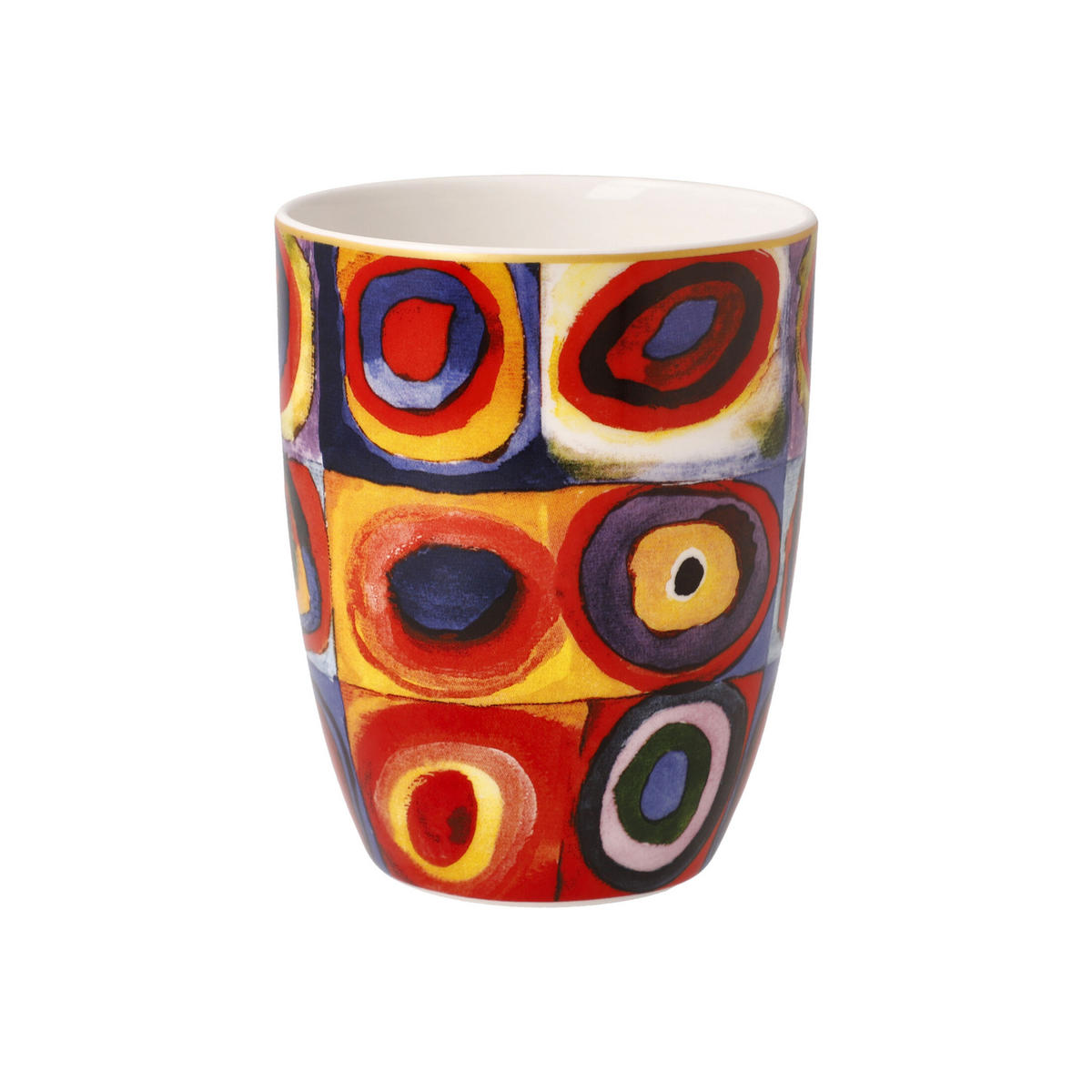 KÜNSTLERTASSE Wassily Kandinsky - Quadrate, Fine Bone China, Bunt, 400 ml - Multicolor, Keramik (0.4L) - Goebel