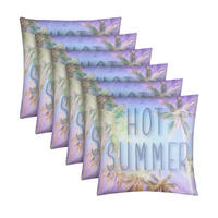 OUTDOORKISSEN 45x45 cm wasserabweisend "Hot Summer" 6er-Pack - Lila, Kunststoff (45/45cm)